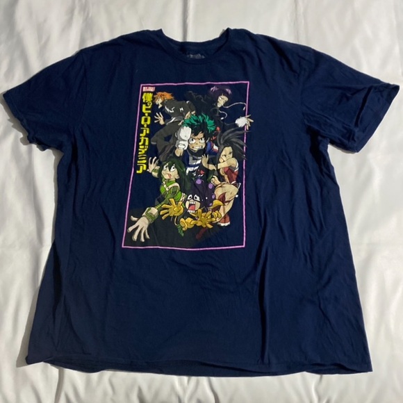 My Hero Academia Navy Short Sleeve Graphic T-Shirt - Picture 1 of 6